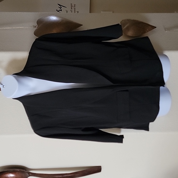 Casual Open Front Pocketed Plus Size 3/4 Sleeve Blazer/Jacket Black Size 3X NWT - Picture 1 of 12